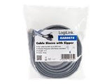 LOGILINK KAB0074 Cable sleeve with zipper Polyester Ã 50 mm grey 2m