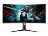 AOC CU34G2/BK 34 colių 1500 mm išlenktas monitorius, 3440x1440, „FreeSync“, WLED, HDMI/DP/USB 3.0