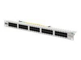 DIGITUS CAT 3 ISDN Patch Panel unshielded 50-port RJ45 8P4C LSA 1U rack mount color grey RAL 7035