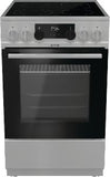 Gorenje Cooker ECS5350XA  Hob type Vitroceramic, Oven type Electric, Silver, Width 50 cm, Grilling, 70 L, Depth 59.4 cm