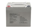 QOLTEC 53067 AGM battery 12V 55Ah max. 825A