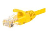 NETRACK BZPAT16Y Netrack patch cable RJ45, snagless boot, Cat 6 UTP, 1m yellow