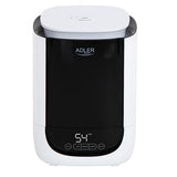 Adler Air Humidifier AD 7966 35 mÂ³, 25 W, Water tank capacity 4.6 L, Ultrasonic, Humidification capacity 280 ml/hr, White/Black