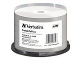 VERBATIM DVD R DOUBLE LAYER 8.5GB 8X WIDE THERMAL PRINTABLE Spindle 50