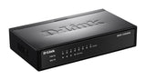 D-Link Switch DES-1008P Unmanaged, Desktop, 10/100 Mbps (RJ-45) ports quantity 8, PoE ports quantity 4, Power supply type Single