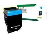 LEXMARK 802SC toner cartridge cyan standard capacity 2.000 pages 1-pack return program