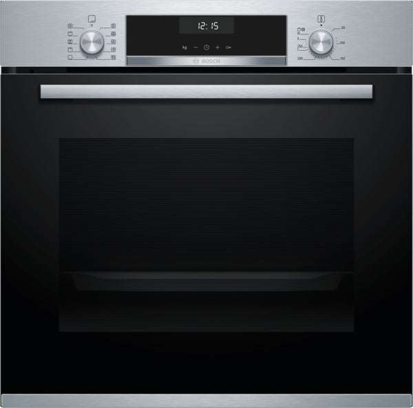Bosch Built in Oven HBG517CS1S 71 L, Serie 6, Hydrolytic, Electronic, Height 59.5 cm, Width 56.8 cm, Black