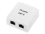 LANBERG OS6-0002-W Lanberg FTP Data Box 2-port RJ45 shielded cat. 6