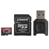 KINGSTON 128GB microSDXC React Plus SDCR2 w/Adapter + MLPM Reader