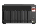 QNAP 8-bay NAS AMD Ryzen Embedded V1500B 2.2GHz 8GB 8xSATA 6Gb/s bays 2xM.2 NVMe PCIe Gen3 SSD slots 2x2.5GbE LAN optional 10GbE
