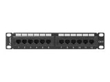 LANBERG PPU6-9012-B Patch Panel 10inch 12 port 1U cat.6 black