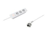 QOLTEC 50262 Qoltec Surge protectors   3 sockets   white   1,4m