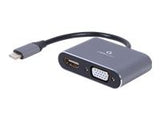 I/O ADAPTER USB-C TO HDMI/VGA/A-USB3C-HDMIVGA-01 GEMBIRD