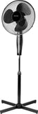 MPM MWP-19/C Stand Fan, Number of speeds 3, 50 W, Remote control, Oscillation, Diameter 42 cm, Black