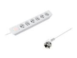 QOLTEC 50264 Qoltec Surge protectors   6 sockets   white   1,4m