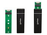 MANHATTAN 130455 Manhattan SSD M.2 NGFF drive enclosure to USB-A 3.0, aluminum