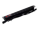 START.LAN STLPDU08-IEC-H1U-1.8 START.LAN power bar 1U for 19 rack cabinets - 8 outlets  C13
