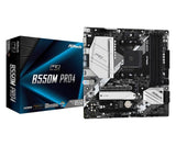 ASROCK B550M Pro4 AM4 Socket DDR4 4733+ 1 x3.0 x16 x4.0 PCIe HDMI D-Sub DisplayPort 7.1 CH HD 6 SATA3 2 USB 3.2 mATX MB