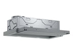 Bosch Hood Serie 4 DFL064A52 Telescopic, Energy efficiency class A, Width 60 cm, 270 mï¿½/h, Push Buttons, LED, Silver