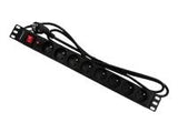 QOLTEC 53996 Surge protector Qoltec for RACK 19 16A 1U PDU 8xSCHUKO 2m