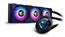 GIGABYTE AORUS WATERFORCE X 360 All-in-one Liquid Cooler with Circular LCD Display RGB Fusion 2.0 Triple 120mm ARGB