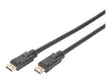 ASSMANN Displayport connection cable DP w/ amp. M/M 10.0m w/interlock Ultra HD 4K DP 1.2 CE bl gold