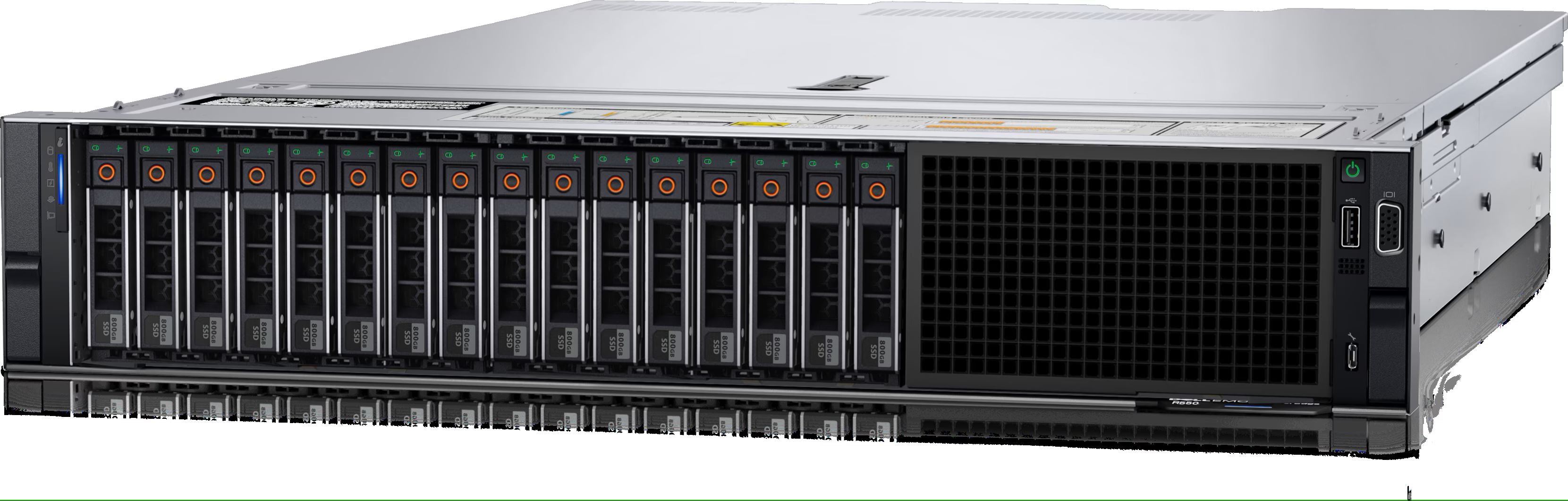Dell Server PowerEdge R550 Silver 2x4314/No RAM/No HDD/8x3.5"Chassis/PERC H745/iDRAC9 Ent/2x700W PSU/No OS/3Y Basic NBD Warranty