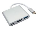 AKYGA AK-AD-57 Hub USB type-C USB A f USB type-c HDMI f 15 cm