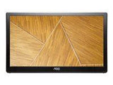 AOC E1659FWU 15,6 colio TN plataus įstrižainės TFT WLED 16:9 1366x768 650:1 200cd/m2 12ms USB 3.0 juodas