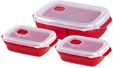 HAMA Xavax Microwave Box Set 3 Part red