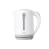 Kettle Adler AD 1244  Standard kettle, Plastic, White, 2000 W, 360ï¿½ rotational base, 2.5 L