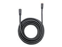 MANHATTAN In-wall CL3 High Speed HDMI Cable with Ethernet HEC ARC 3D 4K60Hz In-wall Rated HDMI Male to Male Shielded Black 10m 33ft.