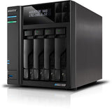 Asus AsusTor 4 Bay NAS AS6604T Up to 4 HDD/SSD, Intel Celeron J4125 Quad-Core, Processor frequency 2.0 GHz, 4 GB, SO-DIMM DDR4, Black