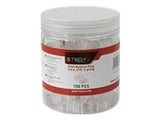 TECHLYPRO 028894 TechlyPro Modular plug RJ45 8P8C Cat6 UTP for solid wire 100 plugs in jar