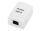LANBERG OU6-0001-W Lanberg UTP Data Box 1-port RJ45 unshielded cat. 6