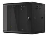 LANBERG 19inch wall-mounted rack 9U/570x450 demounted fast assembling flat pack black
