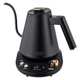 Adler Kettle AD 1349 Electric 1100 W 1 L Stainless steel 360 rotational base Black/Gold