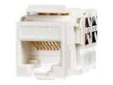NETRACK 105-02 Netrack Keystone Jack RJ45 UTP cat. 5e, with clamp, white