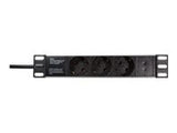 LOGILINK PDU3B01 LOGILINK- 10 PDU 1.0U with 3x Schuko Sockets