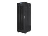 LANBERG free standing rack 19inch cabinet 37U 600x800 mesh door LCD flat pack black