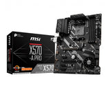Mainboard|MSI|AMD X570|SAM4|ATX|3xPCI-Express 1x|1xPCI-Express 4x|1xPCI-Express 16x|2xM.2|Memory DDR4|Memory slots 4|1xHDMI|2xUSB 2.0|1xUSB type C|5xUSB 3.2|1xPS/2|1xOptical S/PDIF|1xRJ45|5xAudio port|X570-APRO