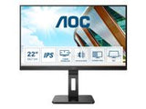 AOC 22P2DU 21.5inch IPS VGA DVI HDMI Speakers HUB USB 3.0 Ajustable Cable VGA DVI HDMI 3Y