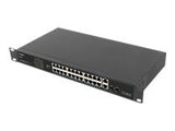 LANBERG Switch rack 19inch RSFE-24P-2C-360 24x 100Mb PoE+ 2x Combo Gigabit 360W
