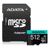 ADATA 512GB Micro SDXC UHS-I U3 V30S A2 + Adapter