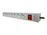 ASM A-19-STRIP-2-IMP PDU outlet strip 19 RACK 8xType E 1.8m cable with Schuko On/Off aluminium