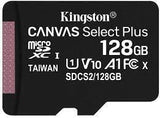 KINGSTON 128GB micSDXC Canvas Select Plus 100R A1 C10 Single Pack w/o ADP