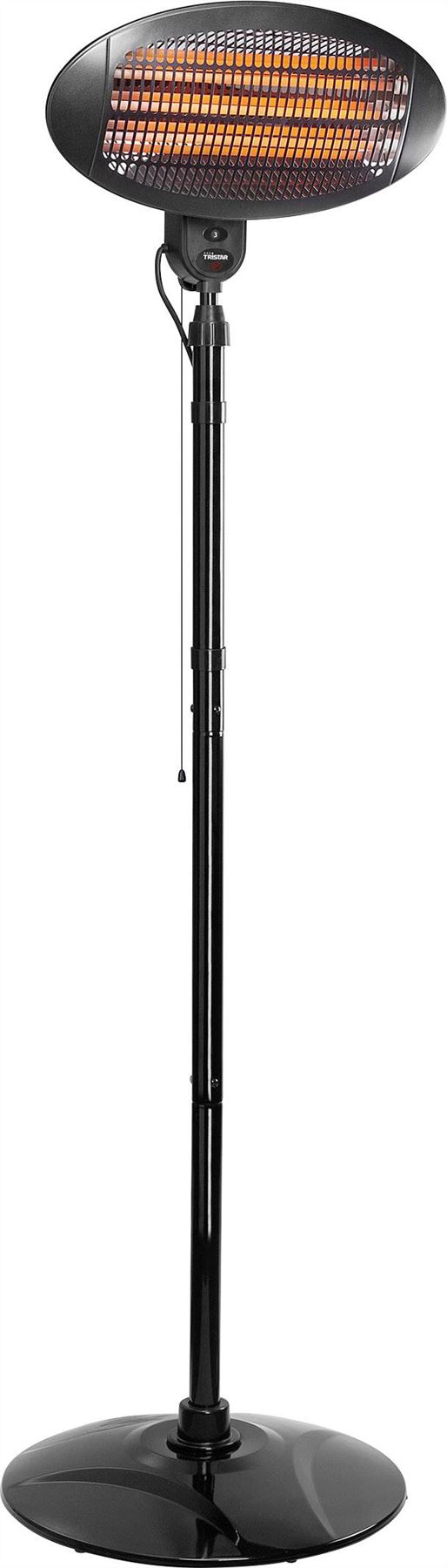 Tristar Heater KA-5287 Patio heater, 2000 W, Number of power levels 3, Suitable for rooms up to 20 m², Black