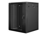 LANBERG WF01-6615-10B wall-mounted rack 19inch demounted flat pack 15U/600x600mm black
