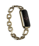 Fitbit Luxe Fitness tracker, Touchscreen, Heart rate monitor, Activity monitoring 24/7, Waterproof, Bluetooth, Soft Gold/Peony