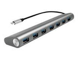 LOGILINK UA0310 LOGILINK- USB-C 3.1 hub, 7 port, aluminum casing, grey